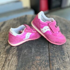 Saucony Kids Vibrant Pink Sneakers